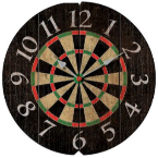 Budget Billiards Supply Darts Clock 