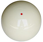 Dynamo Aramith Red Dot Cue Ball - 2 1/4 Inch Diameter