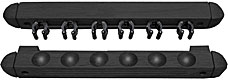 Black Roman Style Wall Rack, Holds 6 Cues
