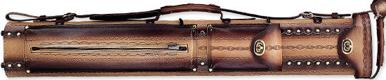 Win Leather Win LC35ENH-9  3x5 (3 Butts - 5 Shafts) Pool Cue Case Pool Cue Case