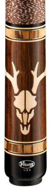 Viking Skull B5861 (Engraved First Edition) - comes with Vikore Shaft Pool Cue buttsleeve