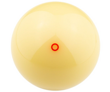 Budget Billiards Supply Aramith Belgian Red Circle Cue Ball - 2 1/4  