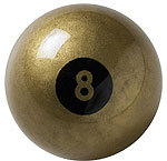 Aramith Golden 8 Ball - Standard 2 1/4 inch