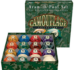 Aramith Camouflage Pool Ball Set Pool Balls