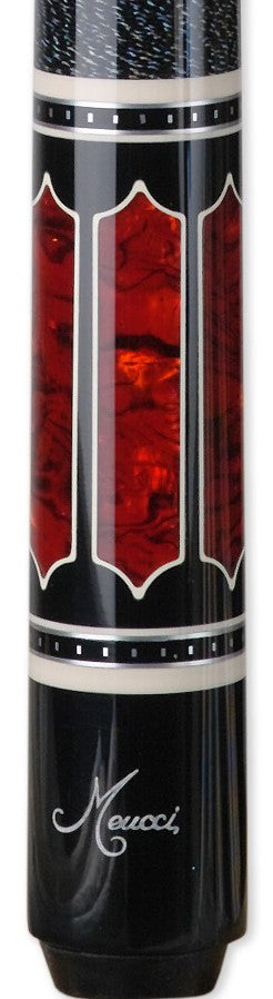 Meucci Ultra Piston-4 - Red Pool Cue buttsleeve