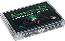 Budget Billiards Supply Tiger Emerald Laminated Cue Tips - Box of 24 